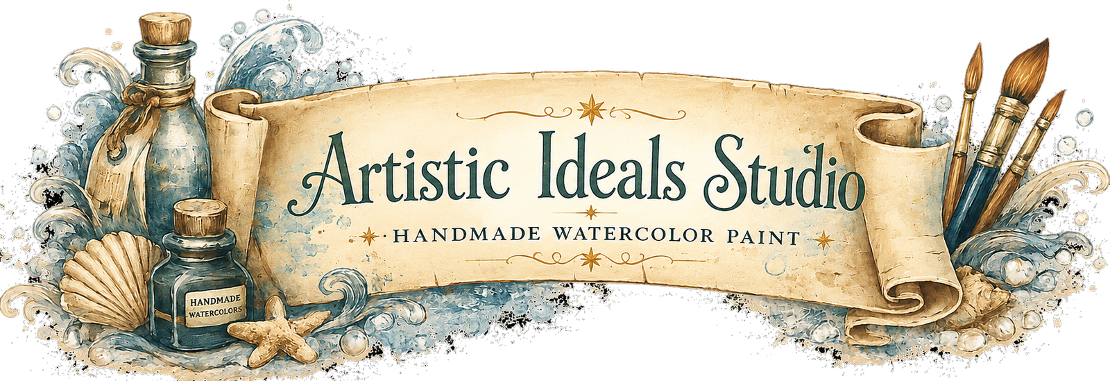 Artistic Ideals Studio handmade watercolor paints
