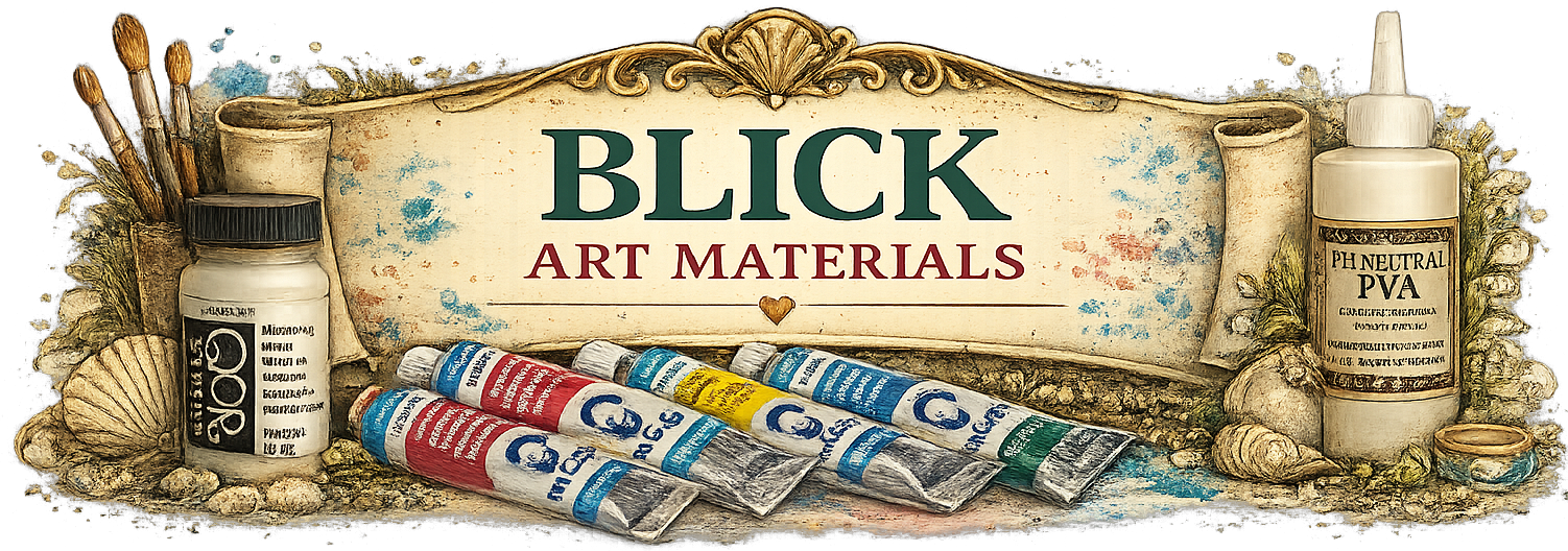 Blick Art Materials watercolor and bookbinding supplies